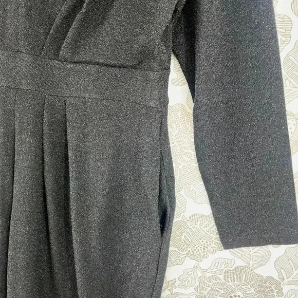 City Chic Women's Jumpsuit Long sleeve Shimmer Tapered Leg Size M/ 18 - Picture 4 of 10